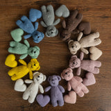 Merino wool Teddy Bear Toy for Newborn Photography,Newborn Knitted Teddy Bear Prop,Newborn Merino wool Blanket,Newborn props for photography