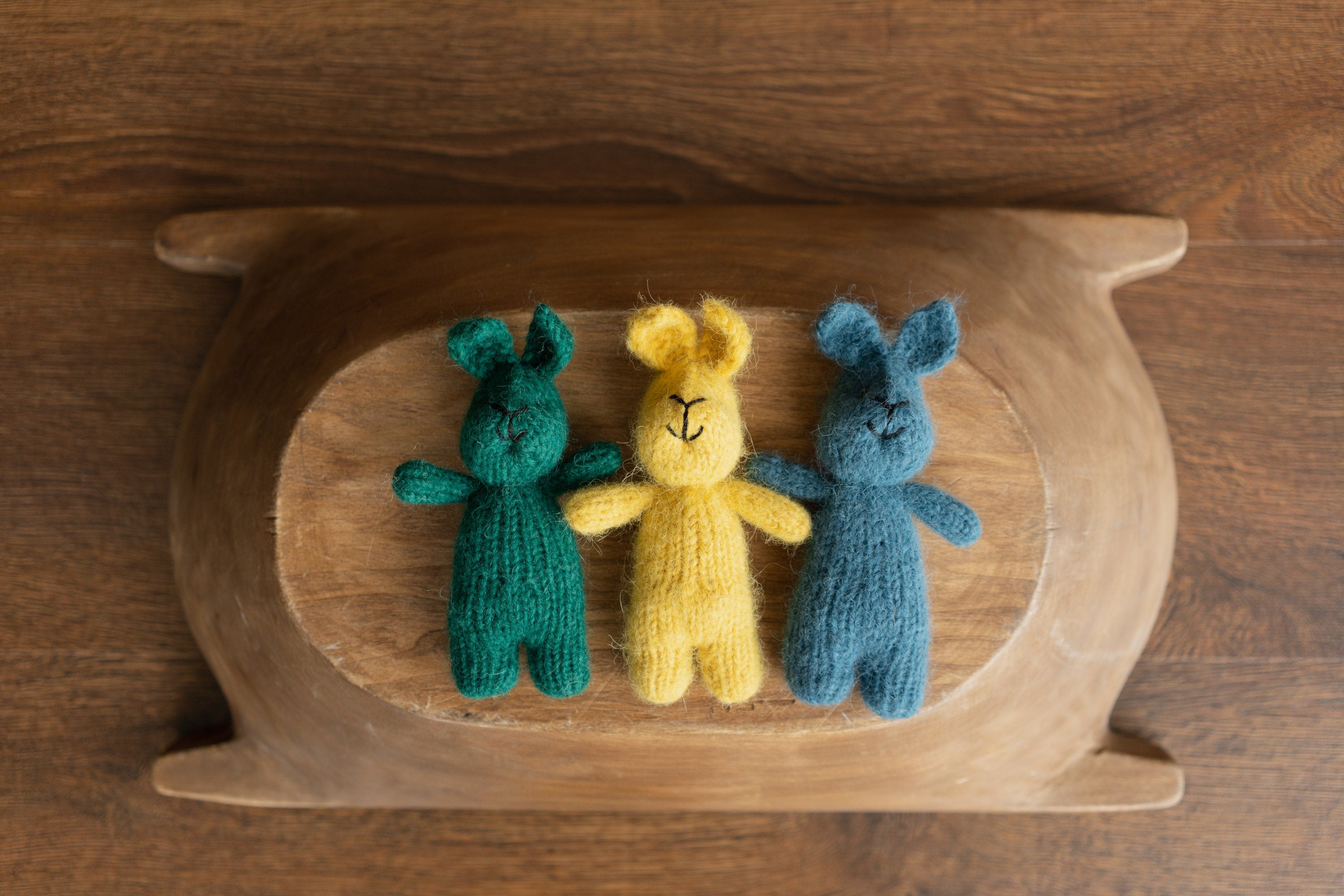 Newborn Knitted Teddy Bear Photography Props, Newborn Bunny Photo Toy, Small Hand-knitted Toy,Baby Crochet Bear Toy,Newborn Photography Prop