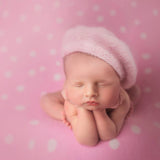 Newborn Beret Hat, Newborn French Hat, Newborn Knitted Outfit, Baby Beret with Baby Scarf, Newborn Outfit Girl, Unisex Baby Clothing Knitted