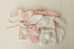 Angora Wool Knitted Baby Shorts with Bunny Tail – Newborn Rabbit Outfit Prop