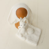 Angora Wool Knitted Baby Shorts with Bunny Tail – Newborn Rabbit Outfit Prop