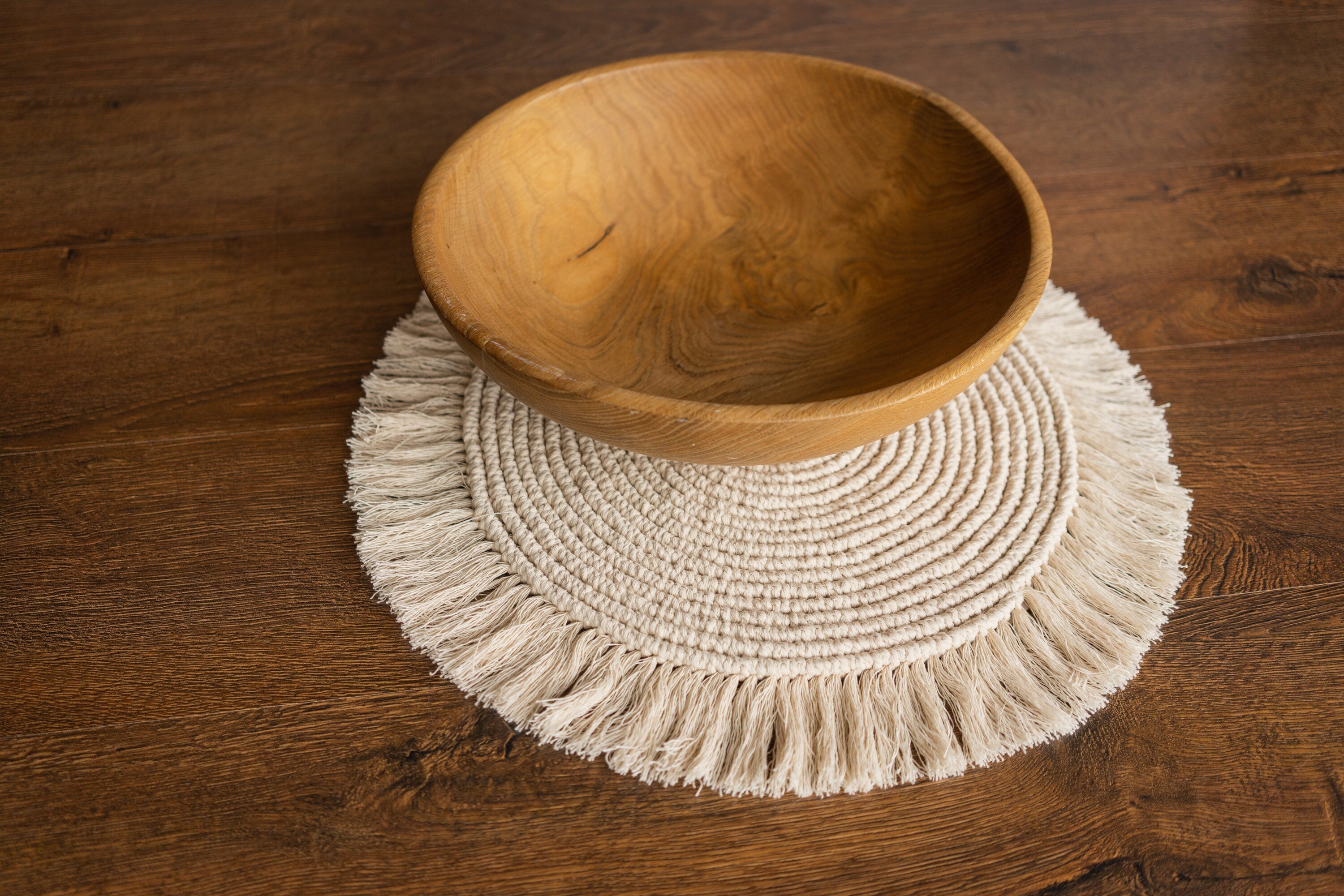 Round Macrame Newborn Rug, Newborn Photography props, Macrame Newborn Props, Newborn Knit Blanket, Natural Macrame Cord Mat Photo Prop