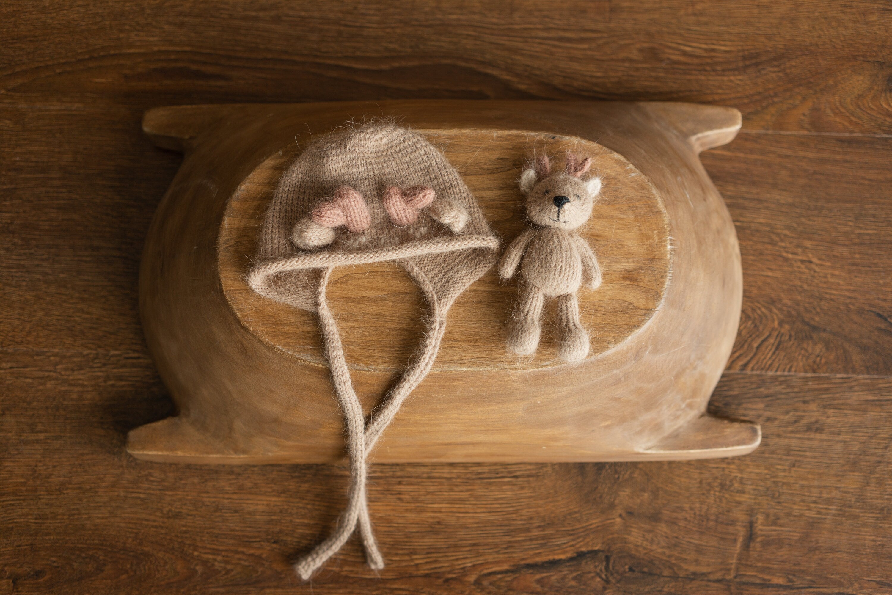 Newborn Deer Hat with Toy, Newborn Christmas Deer Outfit, Newborn Crochet Deer Hat, Newborn Photography Props, Newborn Knitted Outfit Xmas