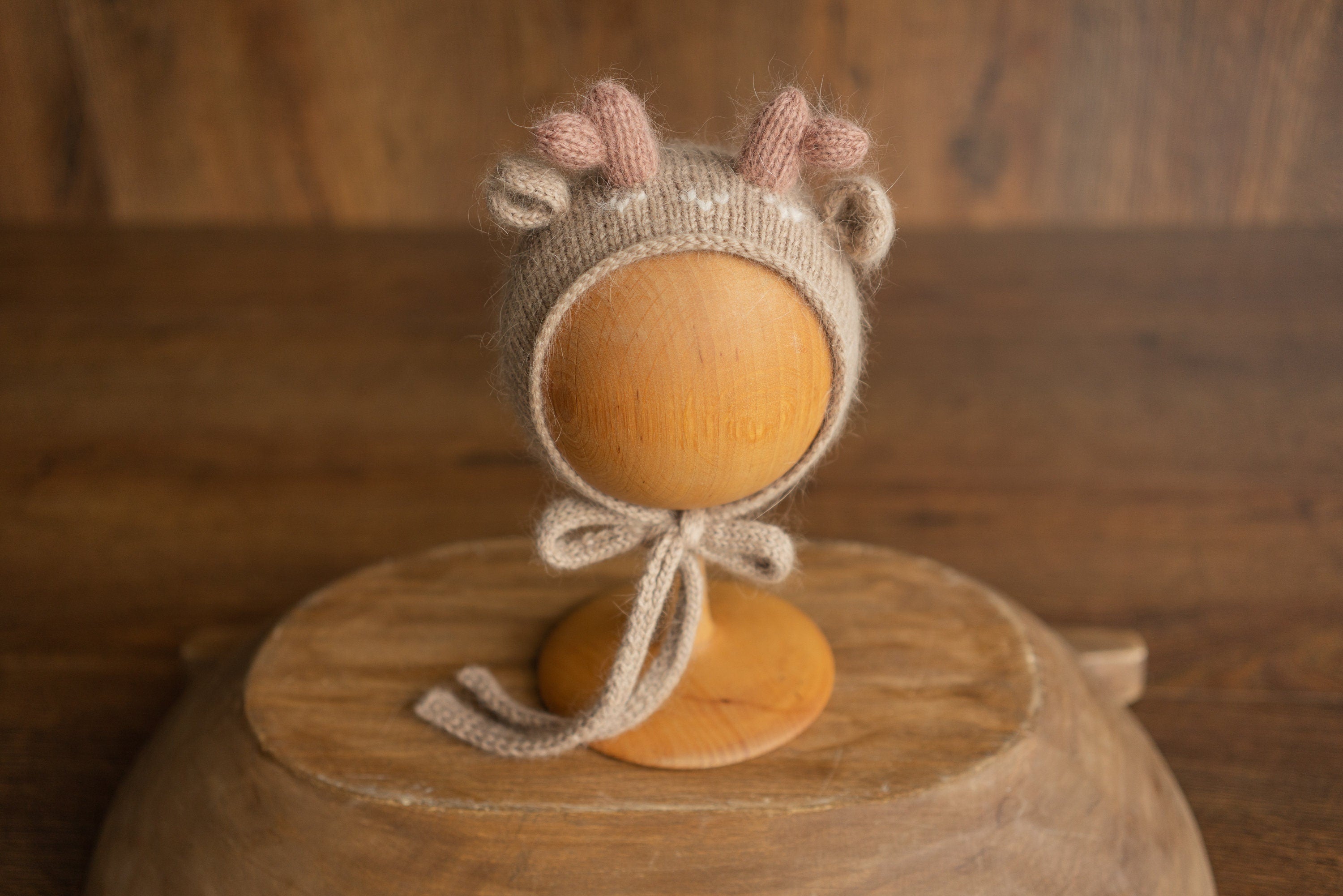Newborn Deer Hat with Toy, Newborn Christmas Deer Outfit, Newborn Crochet Deer Hat, Newborn Photography Props, Newborn Knitted Outfit Xmas