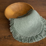 Sage Newborn Photography Props Set, Newborn Round Macrame Rug, Newborn Knitted Wrap and Bonnet, Newborn Fur Rug, Newborn Knitted Bonnet