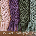 Boho macrame newborn props — matching pillow and placemat add natural texture, warmth, and timeless charm to newborn photo shoots.