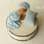 Newborn Fabric Outfit Set, Newborn Photography Wrap ,Newborn Sleep Hat, Newborn Posing Pillow, Newborn Photography props, Newborn Boy Outfit