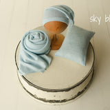 Newborn Fabric Outfit Set, Newborn Photography Wrap ,Newborn Sleep Hat, Newborn Posing Pillow, Newborn Photography props, Newborn Boy Outfit