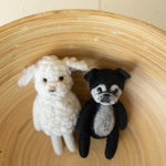 Small Felted Dog Toy for Photography, Custom Pet Figure, Felted Animals Toy,Felt Stuffed Dog, Puppy First Birthday,Newborn photography props