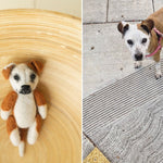 Small Felted Dog Toy for Photography, Custom Pet Figure, Felted Animals Toy,Felt Stuffed Dog, Puppy First Birthday,Newborn photography props