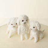 Small Felted Dog Toy for Photography, Custom Pet Figure, Felted Animals Toy,Felt Stuffed Dog, Puppy First Birthday,Newborn photography props