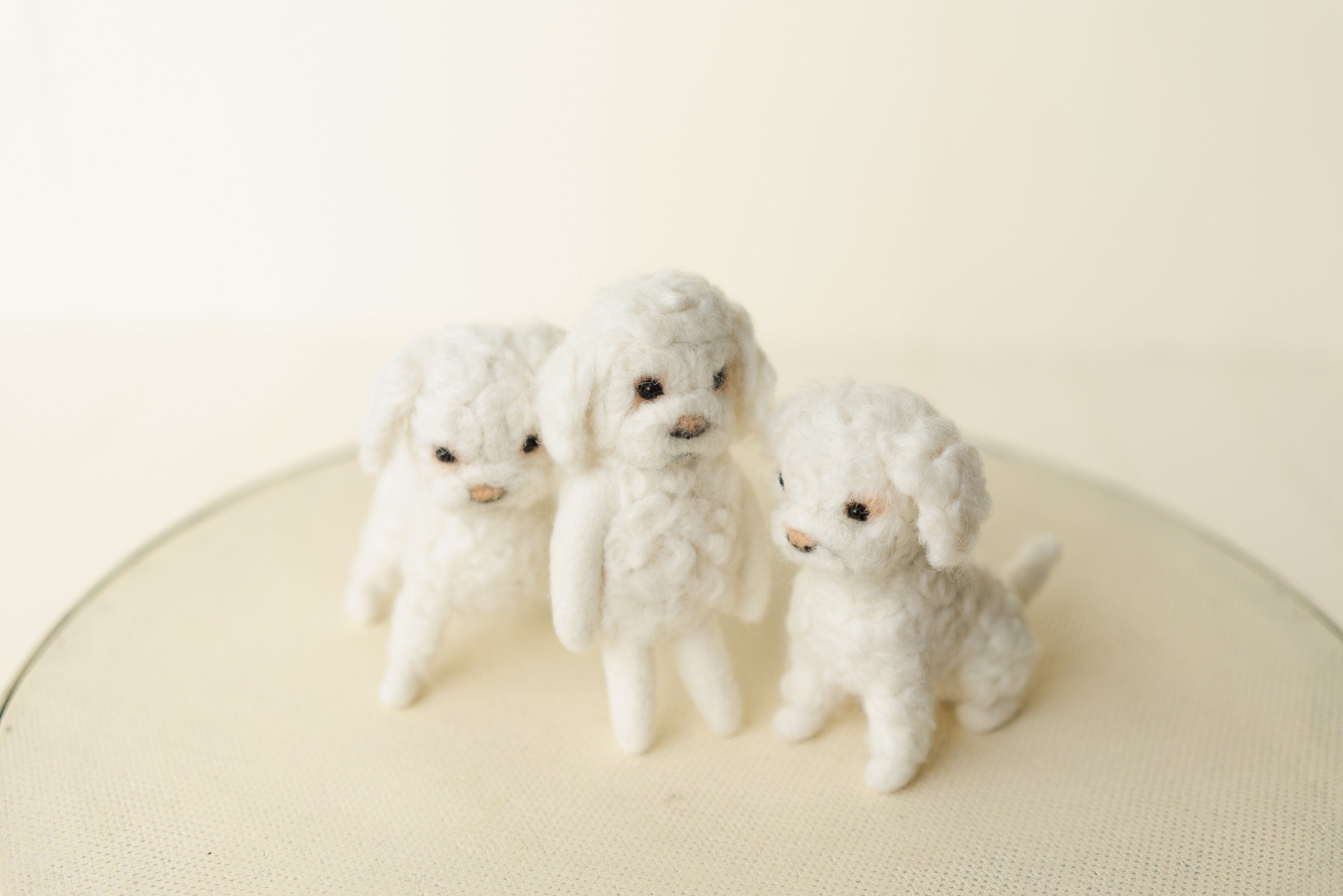 Small Felted Dog Toy for Photography, Custom Pet Figure, Felted Animals Toy,Felt Stuffed Dog, Puppy First Birthday,Newborn photography props
