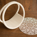 Newborn Dream Catcher Photography Props, Newborn Photography Prop Boho, Newborn Basket Prop, Baby Ring Basket Photo Prop, Macrame Photo Prop