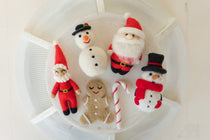 Newborn Christmas Toys, Newborn Knitted Toy, Newborn Santa Claus Toy,Newborn Snowman Felted Toy, Christmas Lollipop Toy, Gingerbread Man