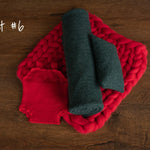 Christmas Newborn Photography Props, Newborn Merino Wool Blanket, Newborn Posing Pillow, Newborn Christmas Outfit, Newborn Fabric Backdrop