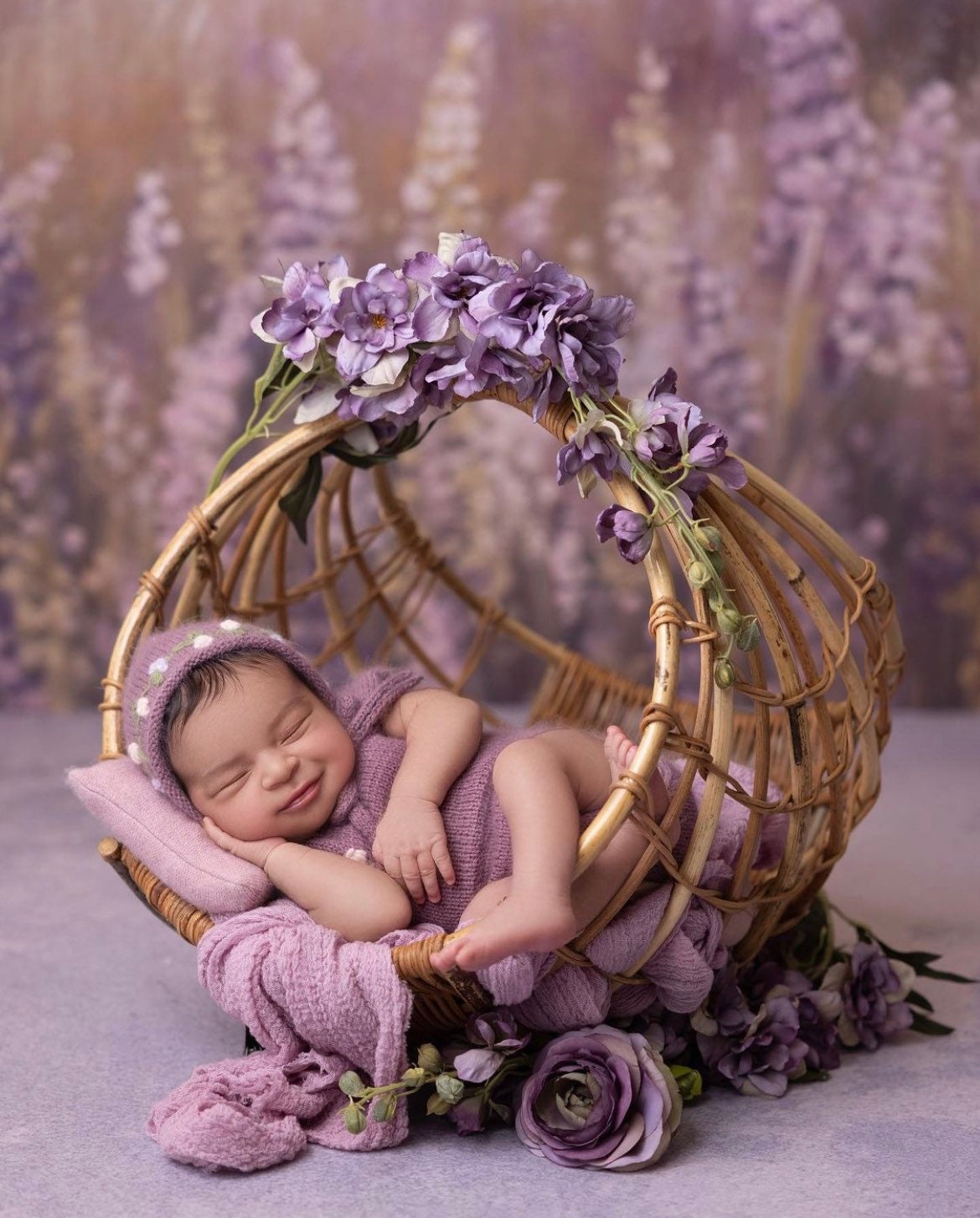 Newborn Knitted Romper for Girl with Bonnet & Wrap,Newborn Romper Girl,Newborn Girl Outfit,Newborn Photography Props,Newborn Photo Props Set