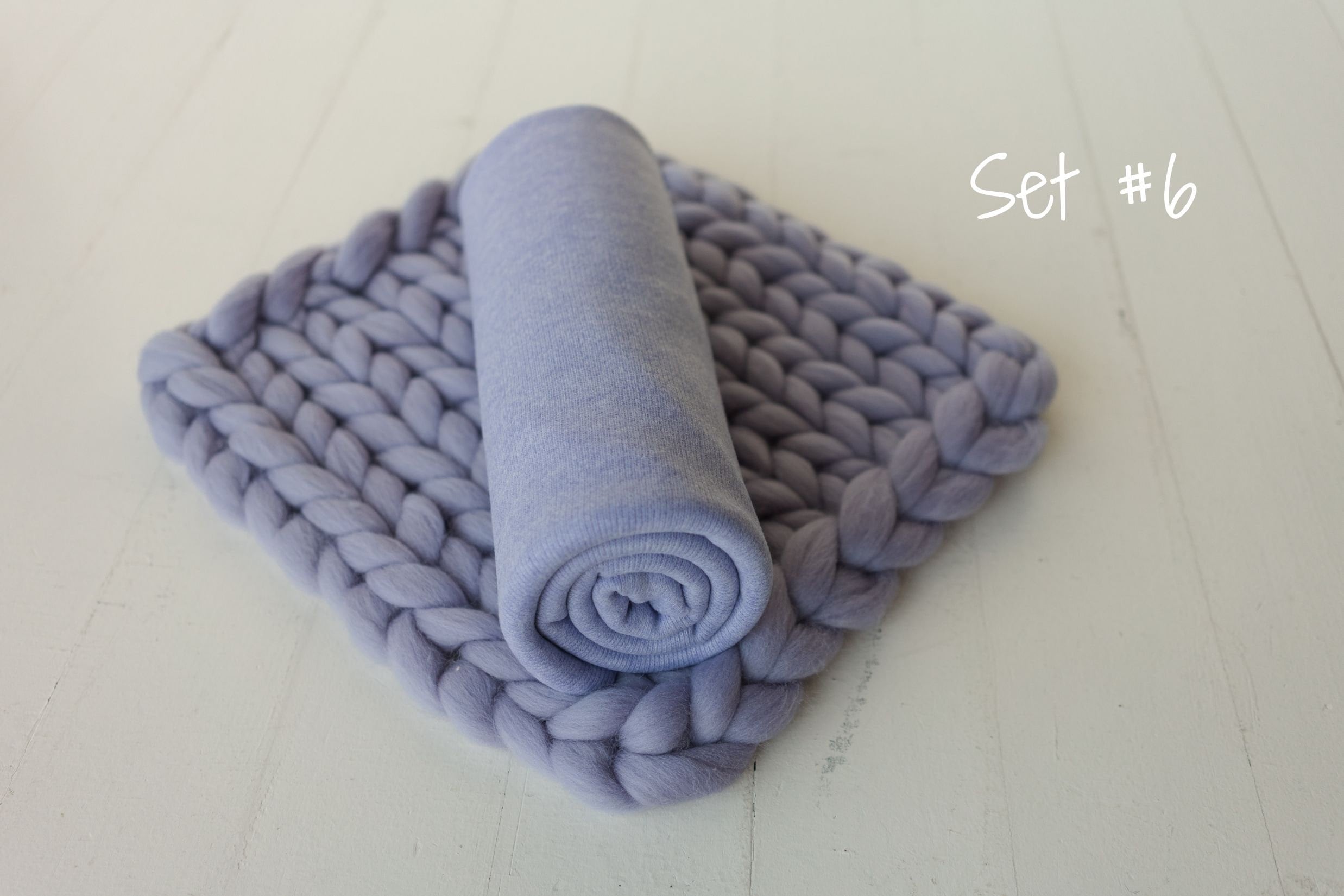 Lavender Newborn Photography Props Set, Newborn Merino Wool Blanket, Newborn Posing Pillow, Newborn Posing Fabric Backdrop for Beanbag Prop