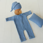 Newborn Fabric Overall, Newborn Coming Home Outfit, Newborn Posing Pillow, Newborn Photography Props Set, Newborn Posing Fabric Backdrop