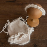 Newborn Girl Knitted Romper and Headband,Newborn Romper Girl,Newborn Girl Outfit,Newborn Photography Props,Newborn Knitted Outfit Baby Girl