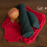 Christmas Newborn Photography Props, Newborn Merino Wool Blanket, Newborn Posing Pillow, Newborn Christmas Outfit, Newborn Fabric Backdrop