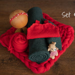 Christmas Newborn Photography Props, Newborn Merino Wool Blanket, Newborn Posing Pillow, Newborn Christmas Outfit, Newborn Fabric Backdrop