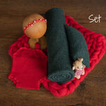 Christmas Newborn Photography Props, Newborn Merino Wool Blanket, Newborn Posing Pillow, Newborn Christmas Outfit, Newborn Fabric Backdrop