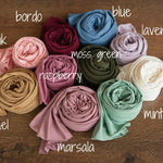 Soft stretchy newborn posing fabric wrap – photo prop for baby sessions