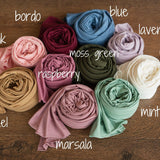 Soft stretchy newborn posing fabric wrap – photo prop for baby sessions