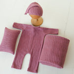 Newborn Fabric Overall, Newborn Coming Home Outfit, Newborn Posing Pillow, Newborn Photography Props Set, Newborn Posing Fabric Backdrop