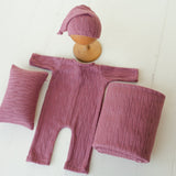 Newborn Fabric Overall, Newborn Coming Home Outfit, Newborn Posing Pillow, Newborn Photography Props Set, Newborn Posing Fabric Backdrop