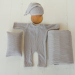 Newborn Fabric Overall, Newborn Coming Home Outfit, Newborn Posing Pillow, Newborn Photography Props Set, Newborn Posing Fabric Backdrop