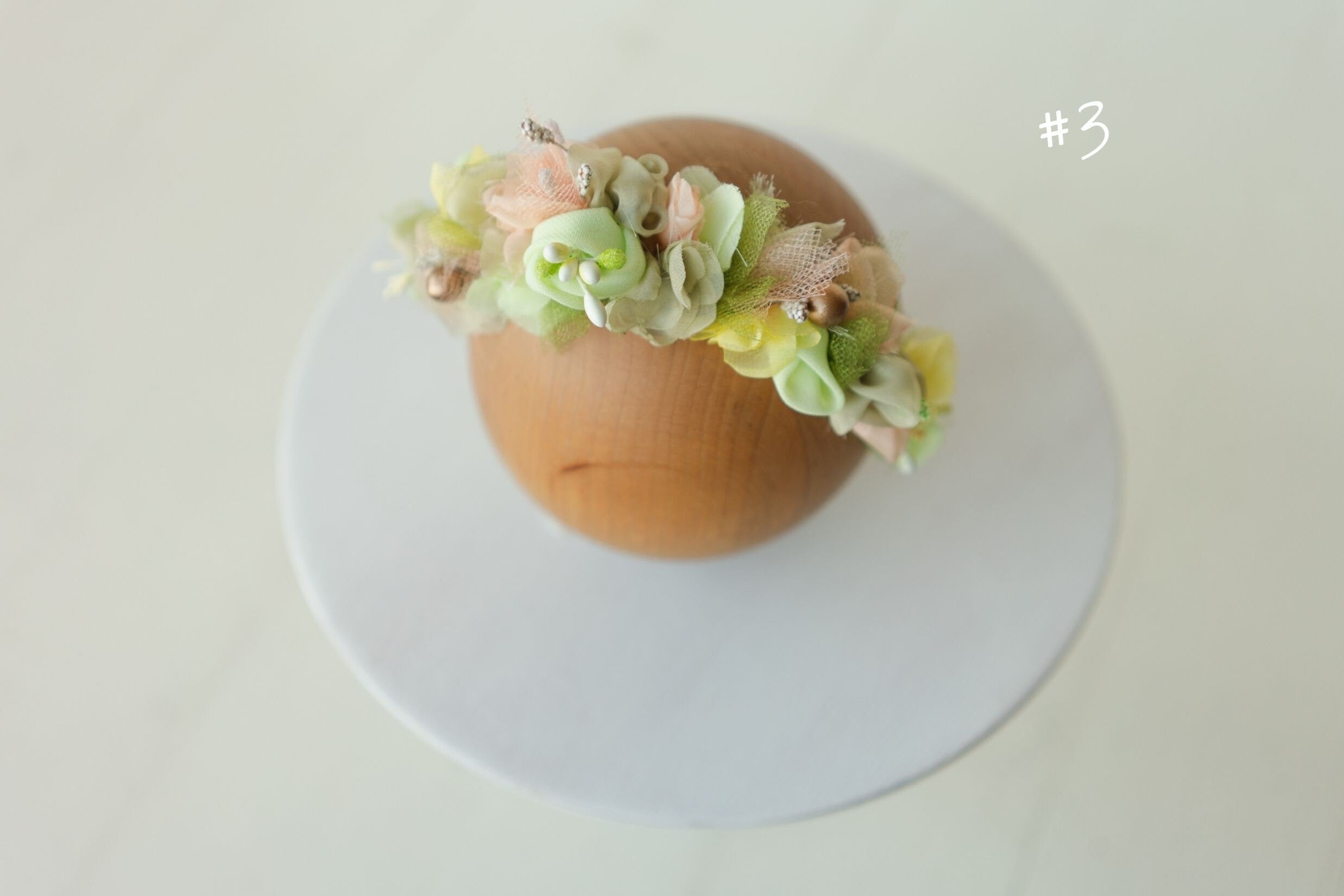 Newborn Flower Crown, Newborn Girl Headband, Newborn Photography Props, Flower Newborn Headband for Girl, Newborn Photography Headband