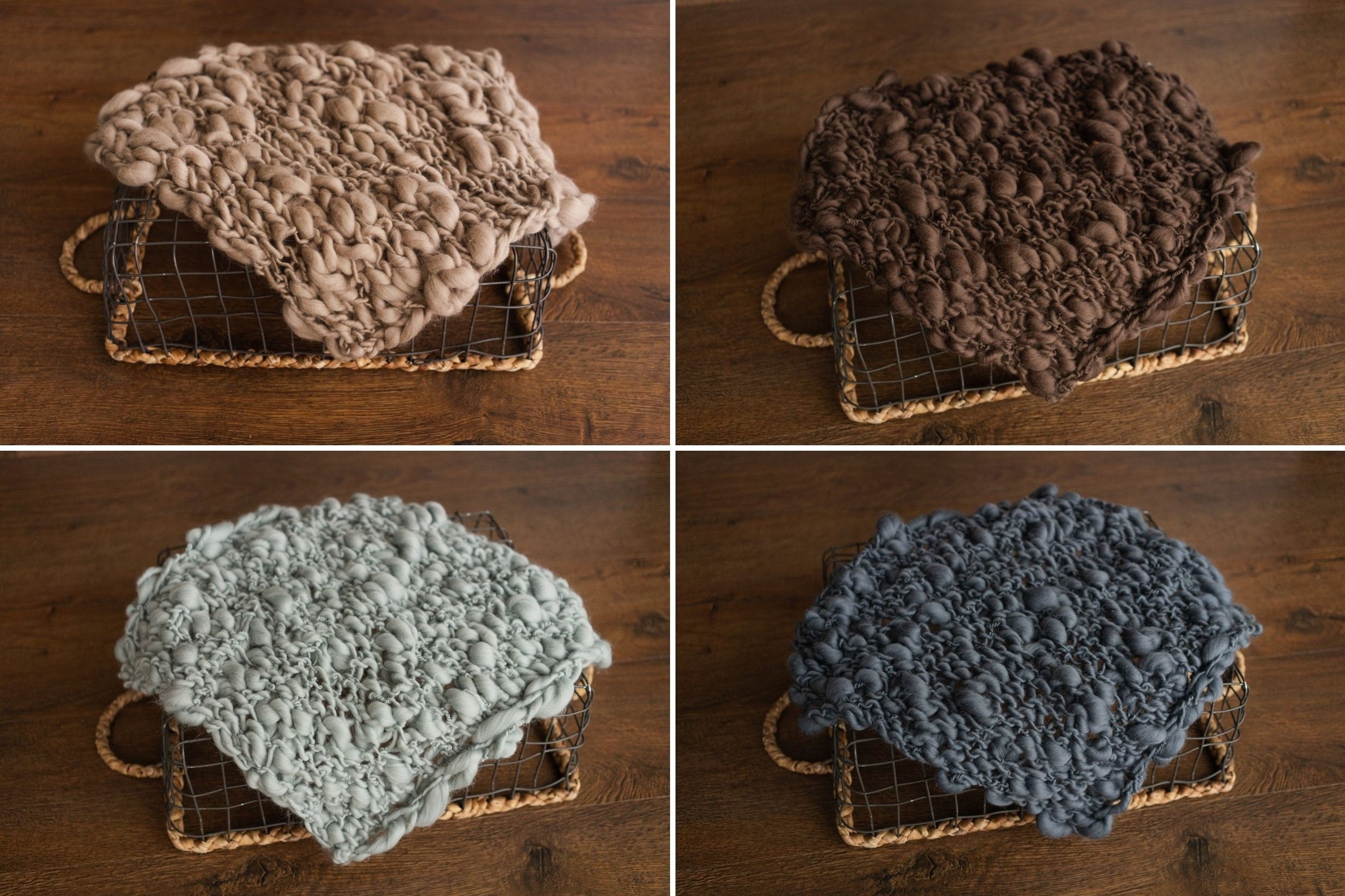 Newborn Merino Wool Chunky Blanket, Newborn Knitted Blanket,Baby Merino Wool Blanket,Newborn Photography Props,Newborn Braided Blanket Wool