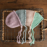 Newborn Knitted Bonnet with Pearl, Newborn Girl Bonnet, Newborn props set, Newborn Photography Props, Newborn girl coming home outfit