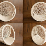 Newborn Dream Catcher Photography Props, Newborn Photography Prop Boho, Newborn Basket Prop, Baby Ring Basket Photo Prop, Macrame Photo Prop