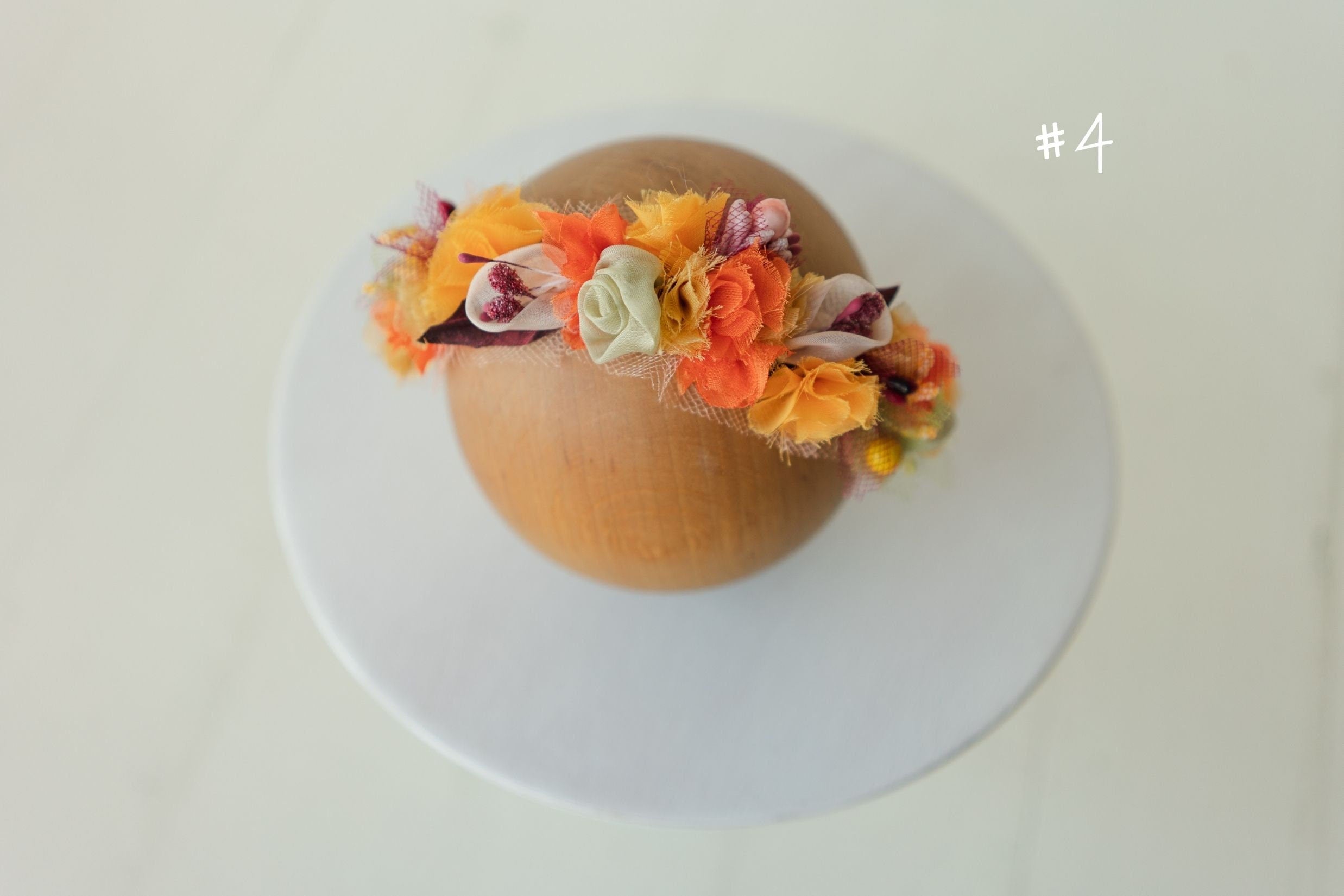 Newborn Flower Crown, Newborn Girl Headband, Newborn Photography Props, Flower Newborn Headband for Girl, Newborn Photography Headband