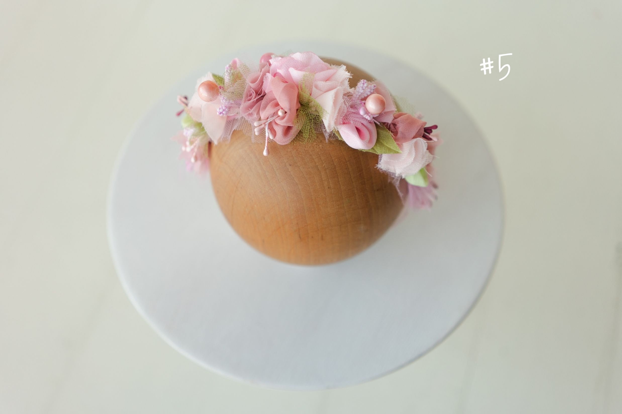 Newborn Flower Crown, Newborn Girl Headband, Newborn Photography Props, Flower Newborn Headband for Girl, Newborn Photography Headband