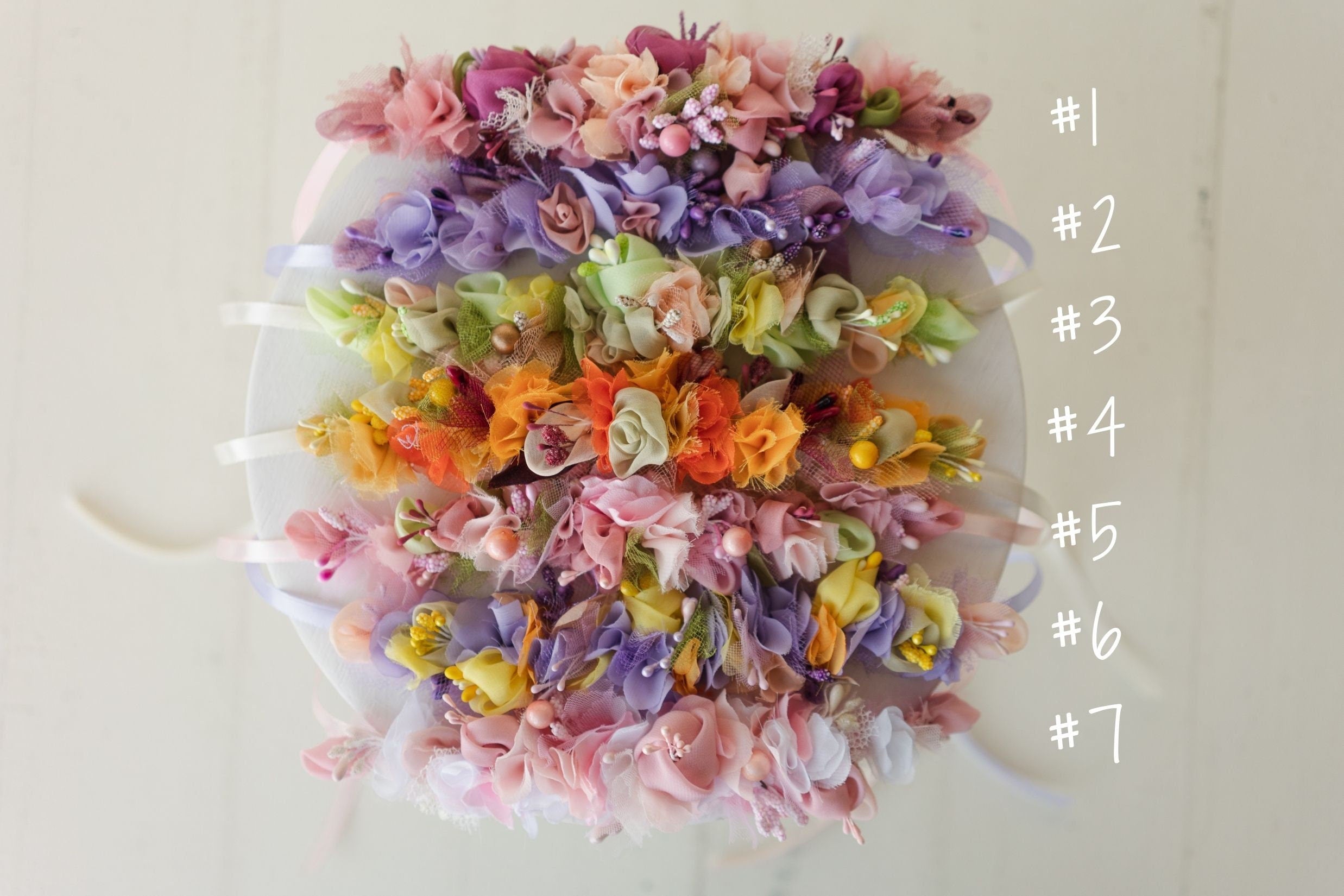 Newborn Flower Crown, Newborn Girl Headband, Newborn Photography Props, Flower Newborn Headband for Girl, Newborn Photography Headband