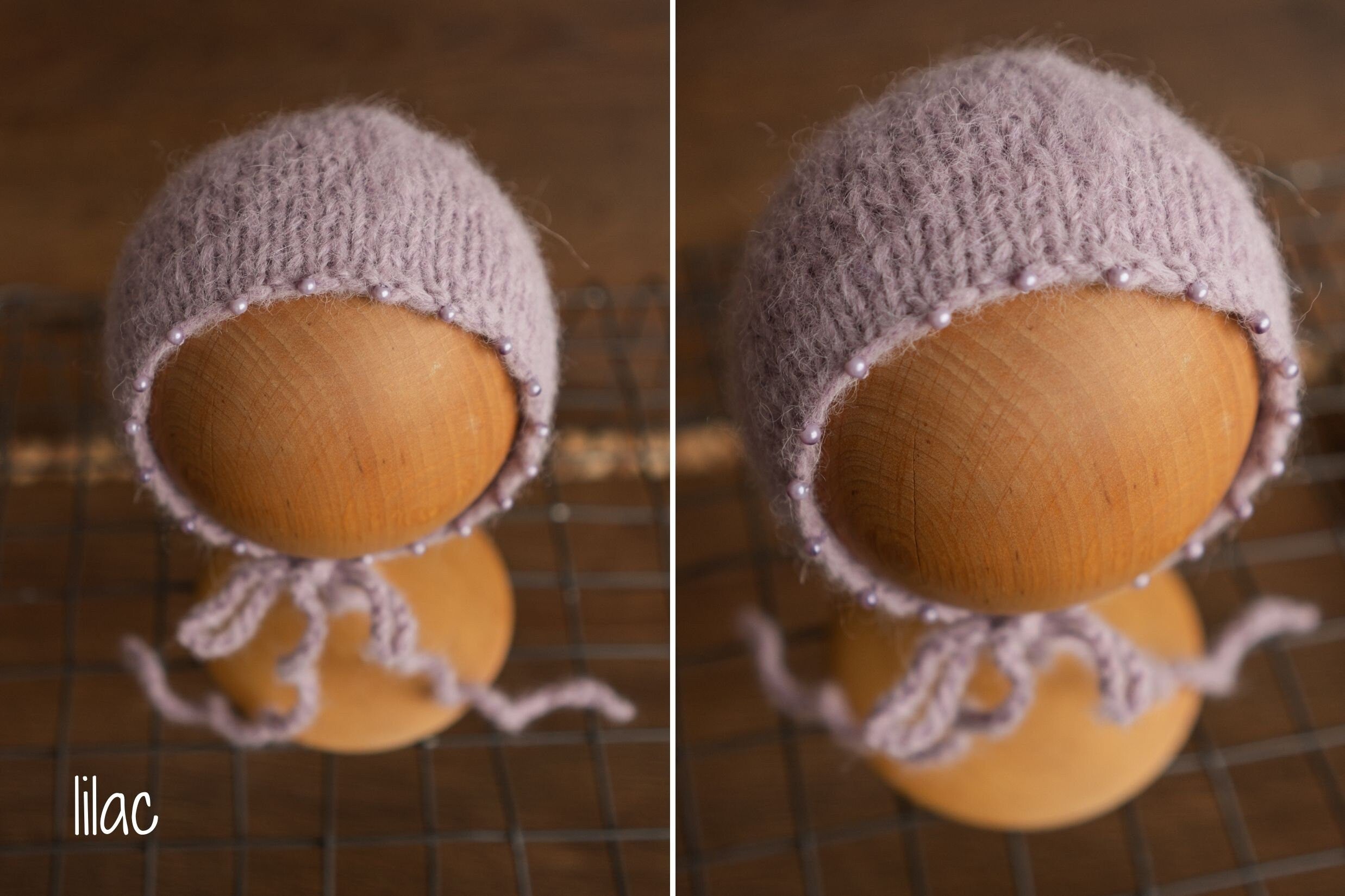 Newborn Knitted Bonnet with Pearl, Newborn Girl Bonnet, Newborn props set, Newborn Photography Props, Newborn girl coming home outfit