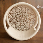 Newborn Dream Catcher Photography Props, Newborn Photography Prop Boho, Newborn Basket Prop, Baby Ring Basket Photo Prop, Macrame Photo Prop