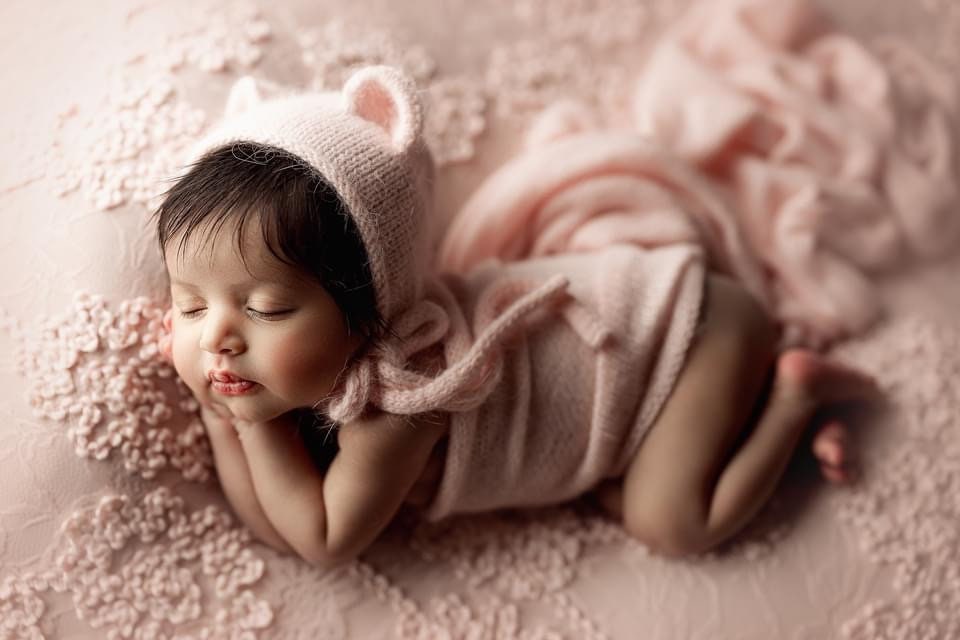 Newborn Teddy Bear Hat and Knitted Wrap Set, Newborn Knitted Outfit,Newborn Photography Props,Newborn Knitted Wrap,Newborn Bear Hat Prop