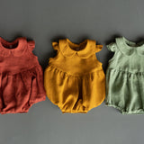 Baby Girl Linen Romper, Baby Linen Outfit for Girl, Girl Linen Boho Dress, Newborn Girl Coming Home outfit, Newborn Photography Outfit Girl