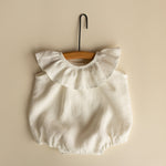 Baby Girl Linen Romper, Baby Linen Outfit for Girl, Girl Linen Boho Dress, Newborn Girl Coming Home outfit, Newborn Photography Outfit Girl