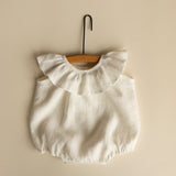 Baby Girl Linen Romper, Baby Linen Outfit for Girl, Girl Linen Boho Dress, Newborn Girl Coming Home outfit, Newborn Photography Outfit Girl