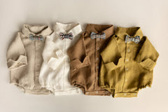 Baby Boy Linen Shirt, Baby Linen Outfit for Boy, Linen Unisex Baby Clothing, Newborn Boy Coming Home outfit, Newborn Photography Outfit Boy