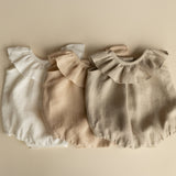 Baby Girl Linen Romper, Baby Linen Outfit for Girl, Girl Linen Boho Dress, Newborn Girl Coming Home outfit, Newborn Photography Outfit Girl