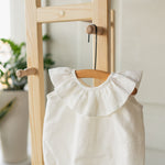 Baby Girl Linen Romper, Baby Linen Outfit for Girl, Girl Linen Boho Dress, Newborn Girl Coming Home outfit, Newborn Photography Outfit Girl