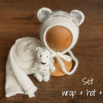 Tiger Newborn Knitted Outfit,Newborn Tiger Outfit,Newborn Photography props,Baby Tiger Costume,Newborn Felted Tiger Toy,Tiger Bonnet and Toy