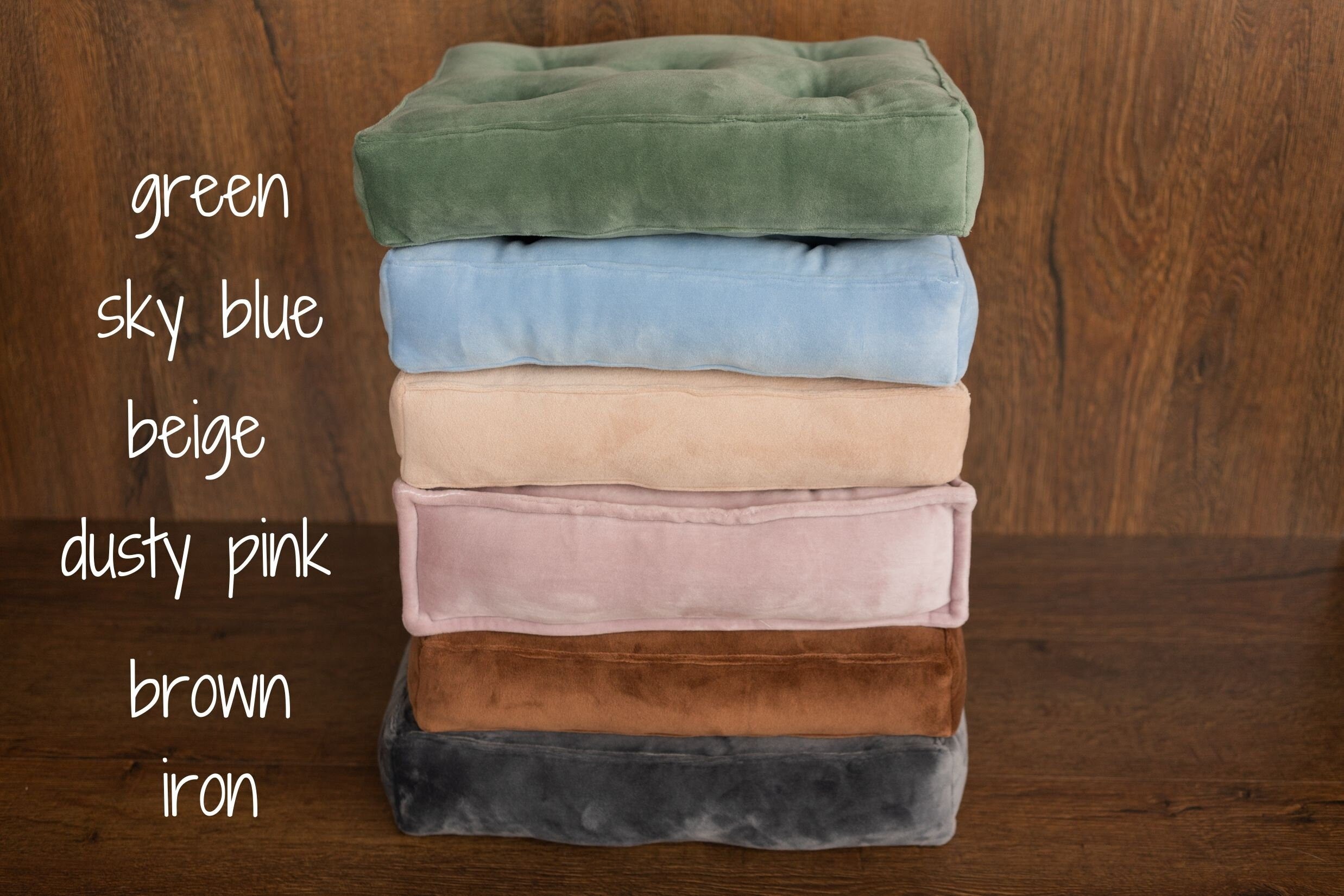 Newborn Velvet Posing Bed and Pillow, Newborn Floor Poser Pillow, Newborn Bedding Prop, Newborn Photography Props Bed, Newborn Posing Pillow