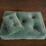 Newborn Velvet Posing Bed and Pillow, Newborn Floor Poser Pillow, Newborn Bedding Prop, Newborn Photography Props Bed, Newborn Posing Pillow